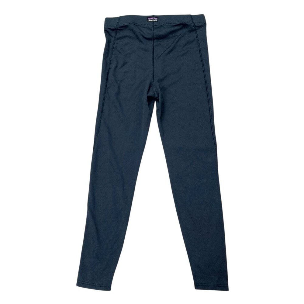 Patagonia Capilene Baselayer Pants Kids 10 Navy Stretch Breathable Outdoor
